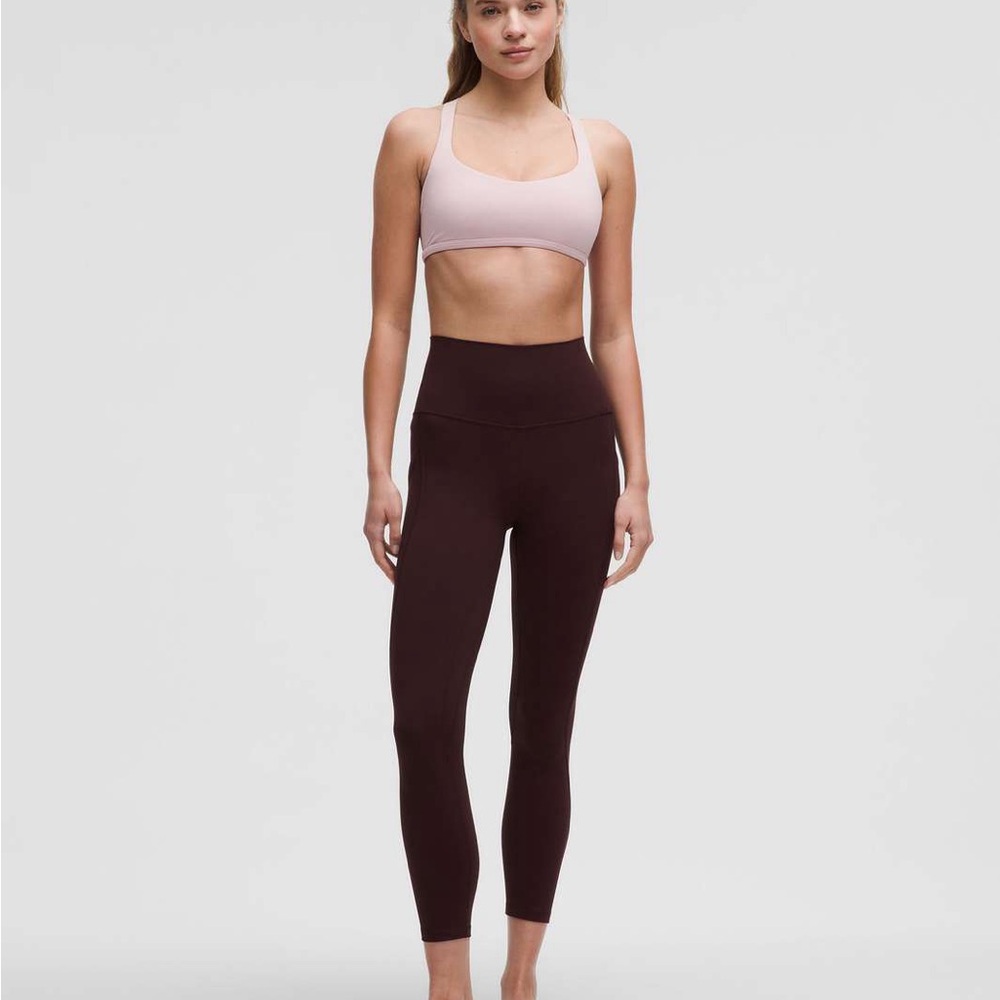 EUC Lululemon Align High-Rise Pant with Pockets 25"- Plum- Size 10